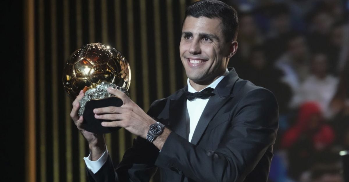 Rodri lands Ballon d’Or but ‘disrespected’ Real Madrid boycott awards ceremony | BreakingNews.ie