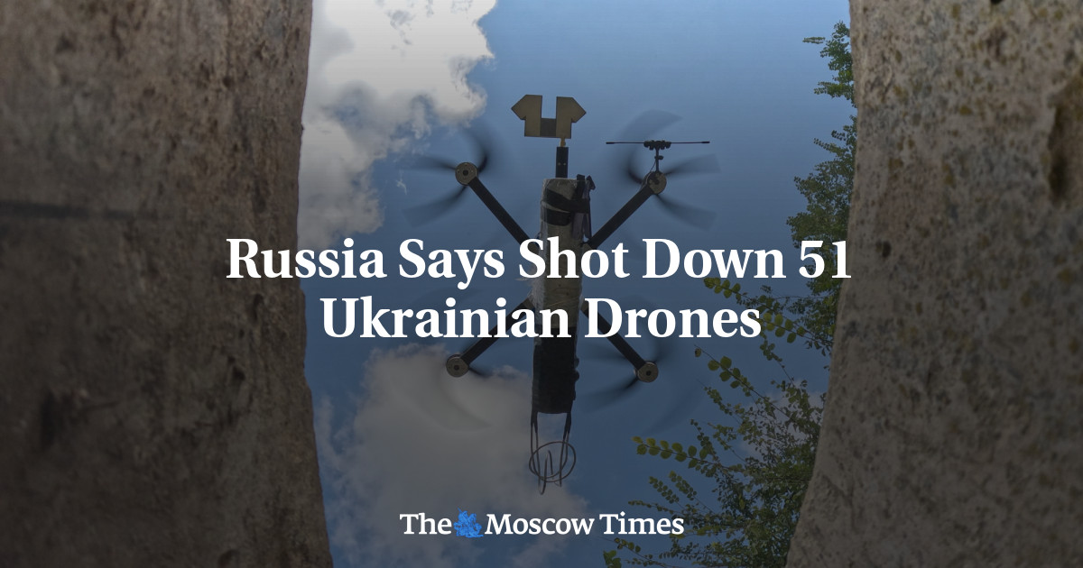 Russia Says Shot Down 51 Ukrainian Drones – The Moscow Times