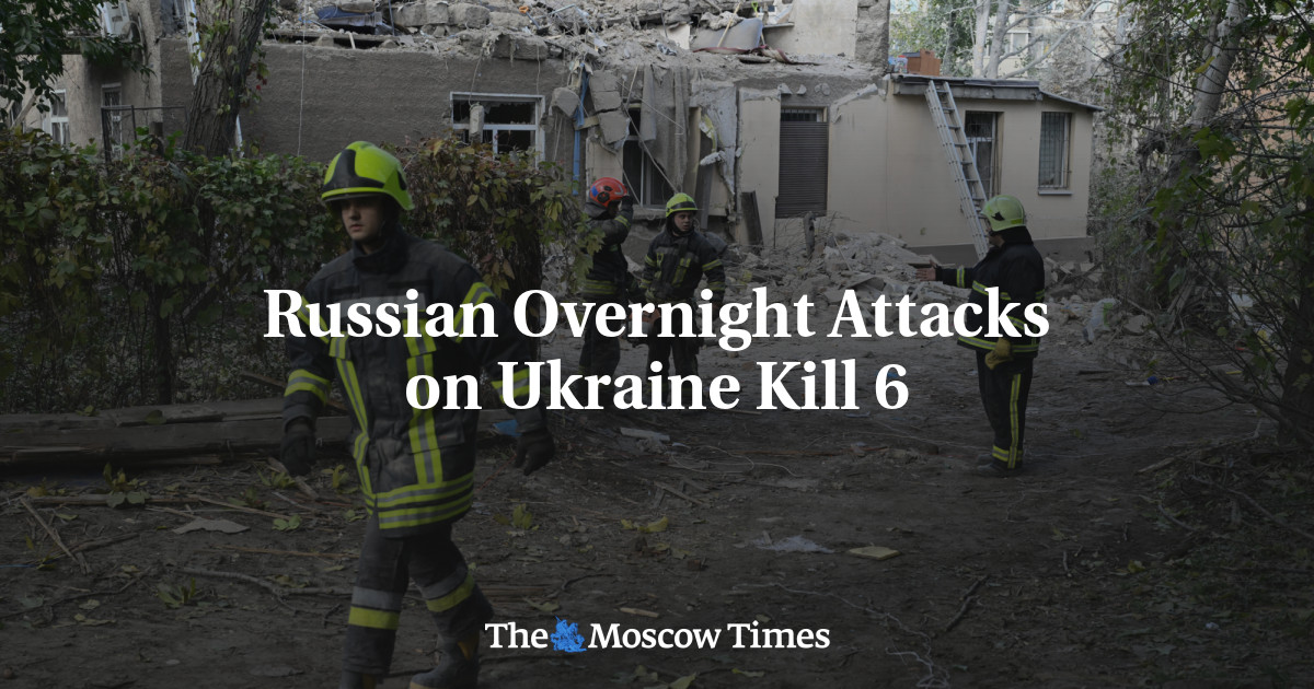 Russian Overnight Attacks on Ukraine Kill 6 – The Moscow Times