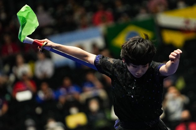 (SP)JAPAN-YOKOHAMA-WUSHU-3RD TAOLU WORLD CUP-WOMEN'S DAOSHU