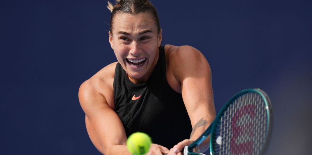 Sabalenka beats Keys, equals career-best streak