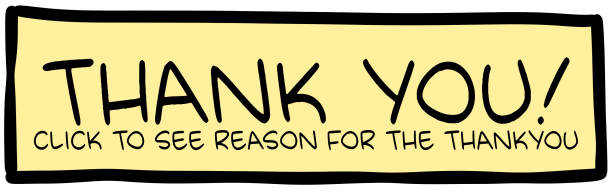 Saturday Morning Breakfast Cereal – Thank You