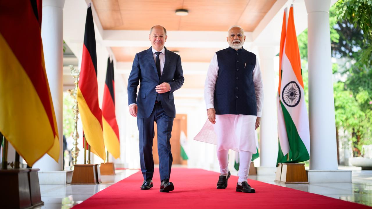 Scholz drängt in Indien auf Abschluss von EU-Freihandelsabkommen