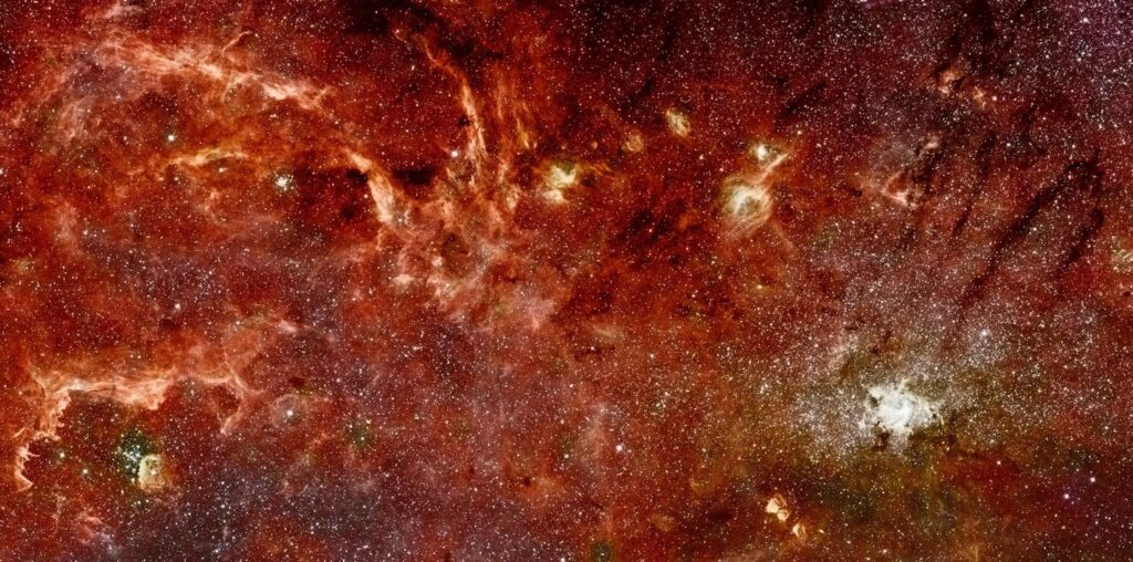 Mosaic of Milky Way at infrared wavelengths