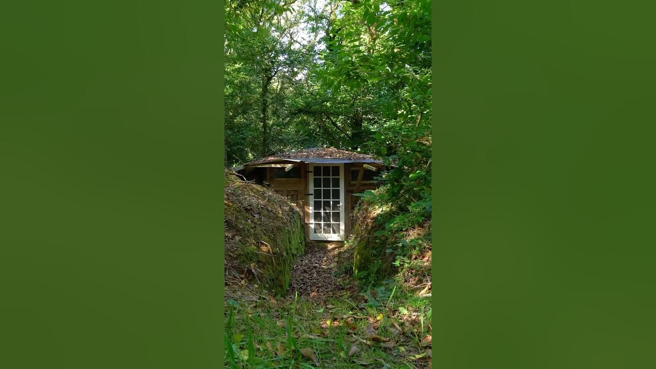 Semi-Buried Cabins Are Amazing! 🤩 #cabin #offgrid