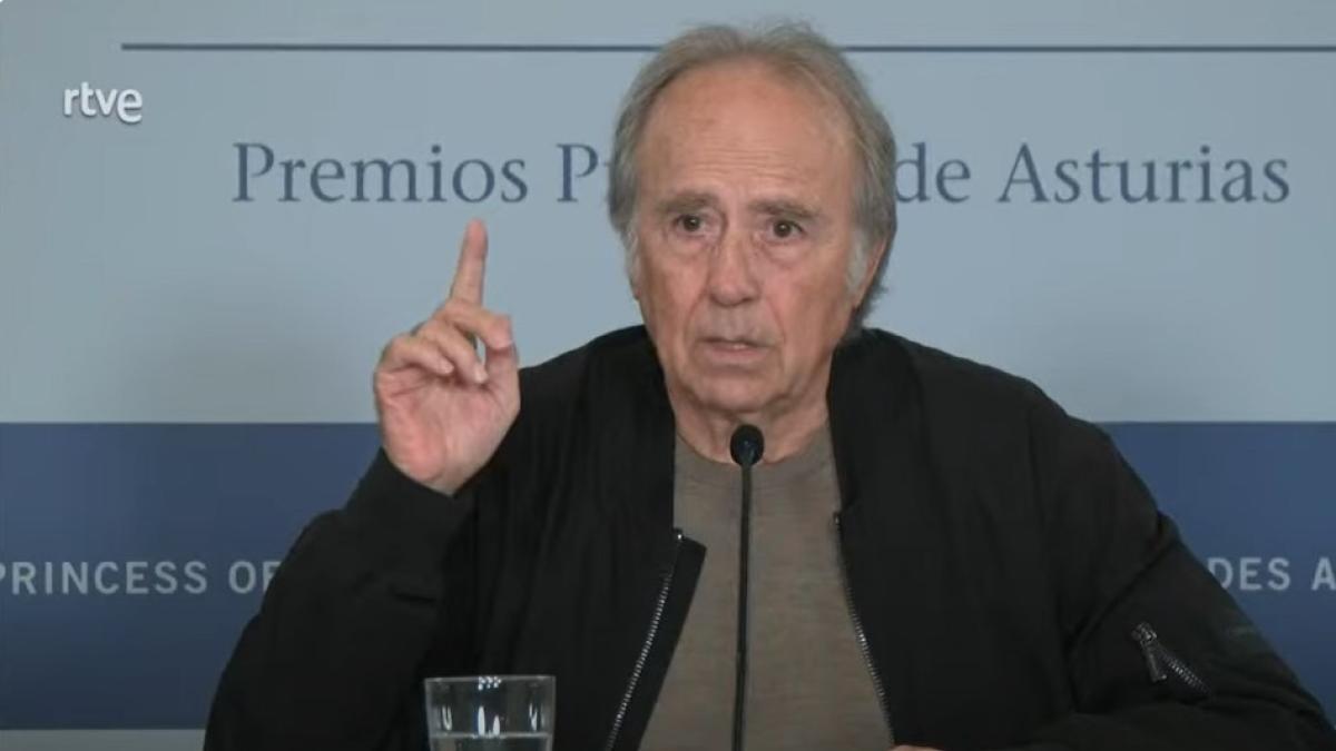 Serrat frena a un periodista ante la afirmación que hace: ‘Esto lo quiero dejar bien claro’