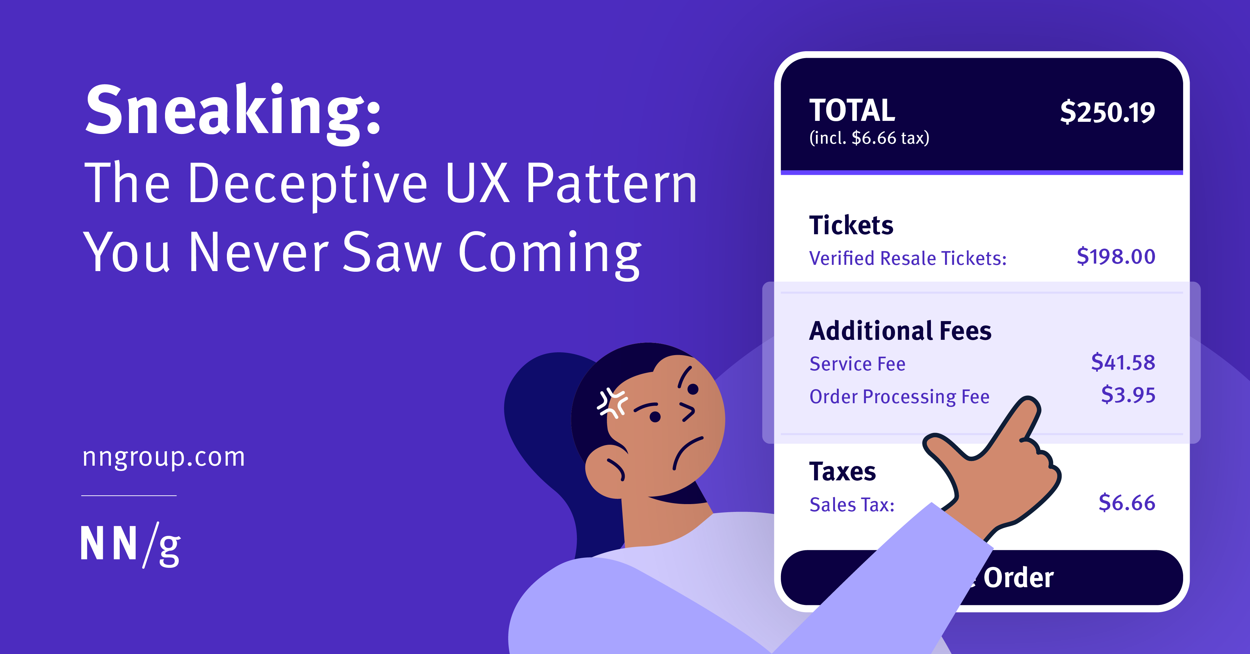 Sneaking: The Deceptive UX Pattern You Never Saw Coming