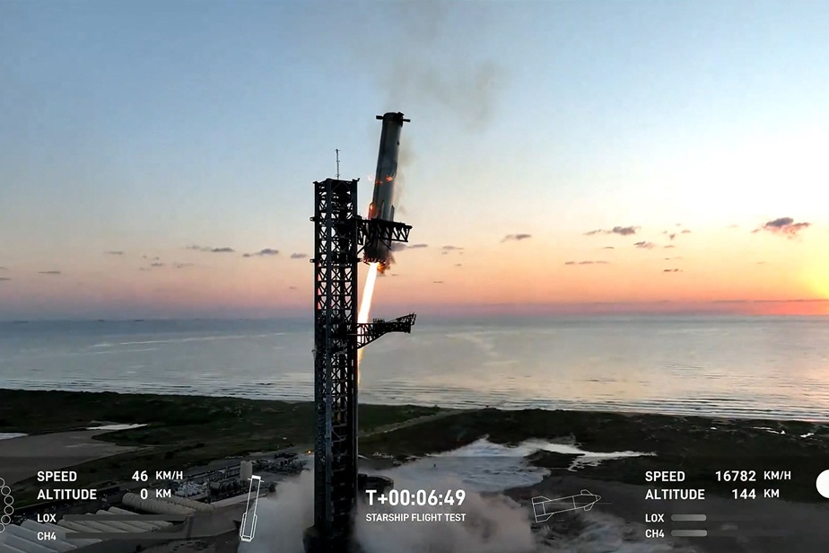 SpaceX rattrape une partie de sa mégafusée Starship après un vol