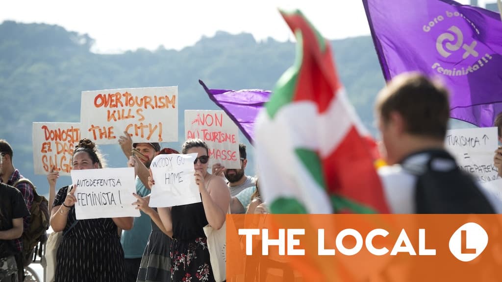 Spain’s anti-tourism protests move north to San Sebastián