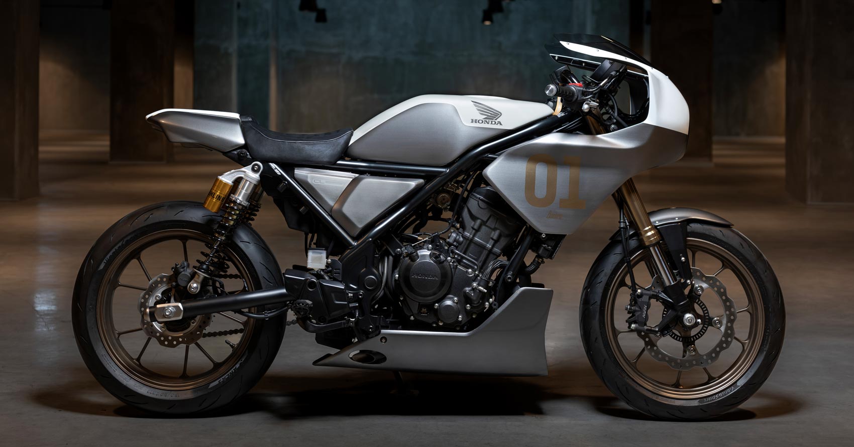 Stone-cold killer: A Honda CL250 with 3D-printed bodywork