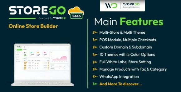 StoreGo SaaS v7.0 Nulled – Online Store Builder PHP Script