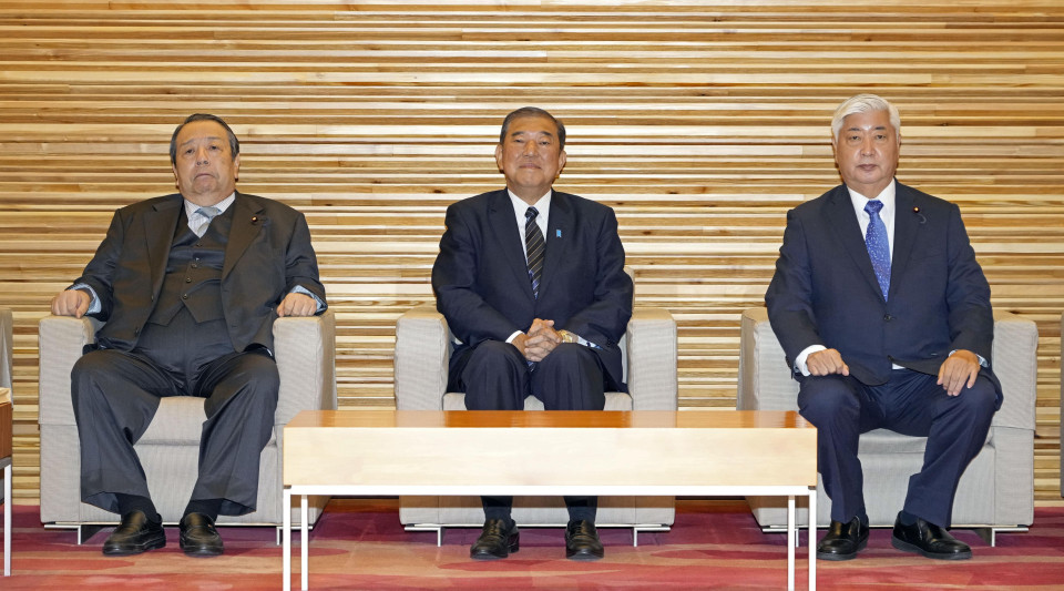 Support rate for Ishiba’s Cabinet falls to 32% after election: poll