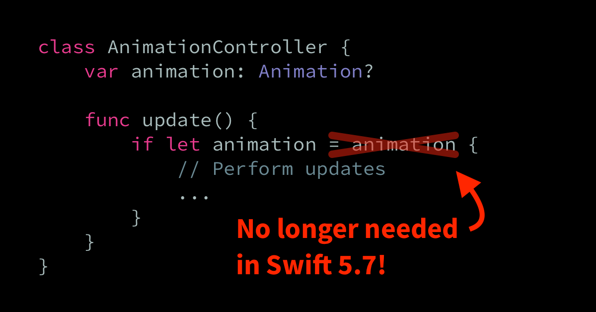 Swift 5.7’s new optional unwrapping syntax | Swift by Sundell