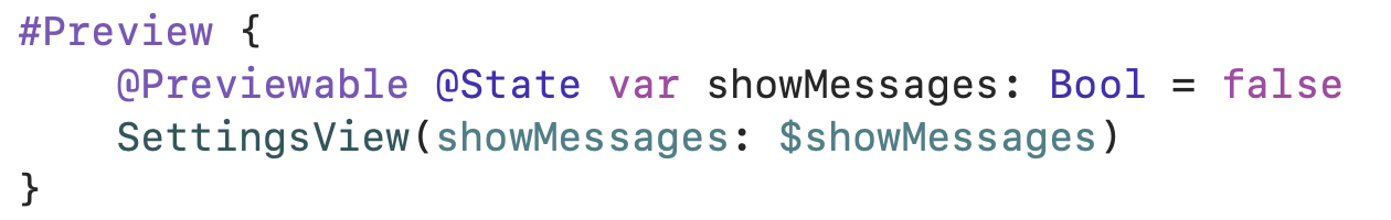 SwiftUI Previewable Macro