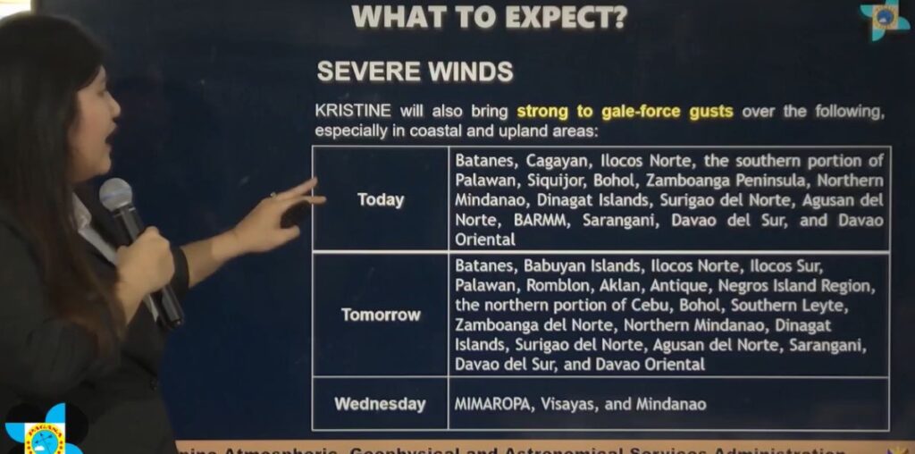 TD Kristine intensifies, PAGASA advises public on preparedness