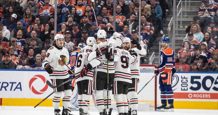 Teravainen nets four points as Blackhawks beat winless Oilers 5-2 – Edmonton | Globalnews.ca