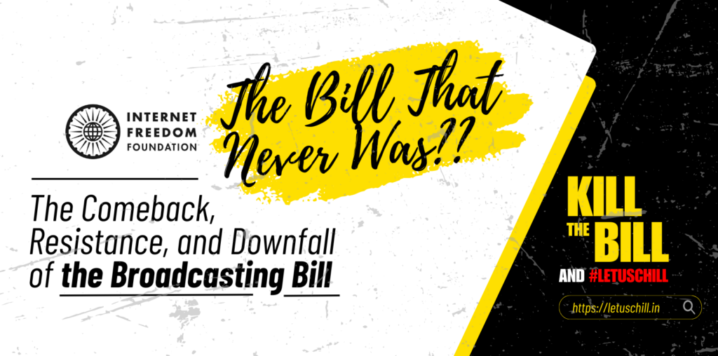 The Bill That Never Was: The Comeback, Resistance, and Downfall of the Broadcasting Bill