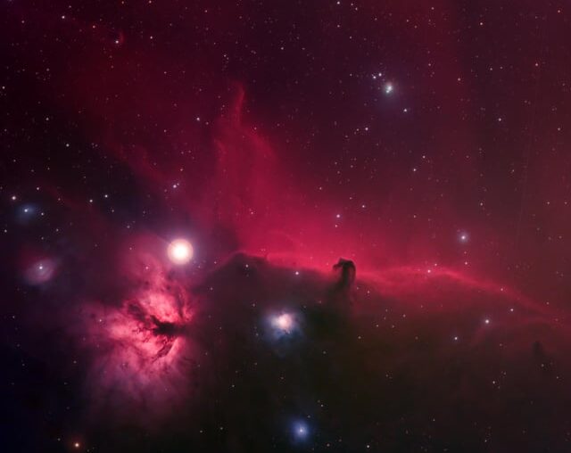 The Horsehead and Flame Nebulae, Captured From a Backyard in the City.