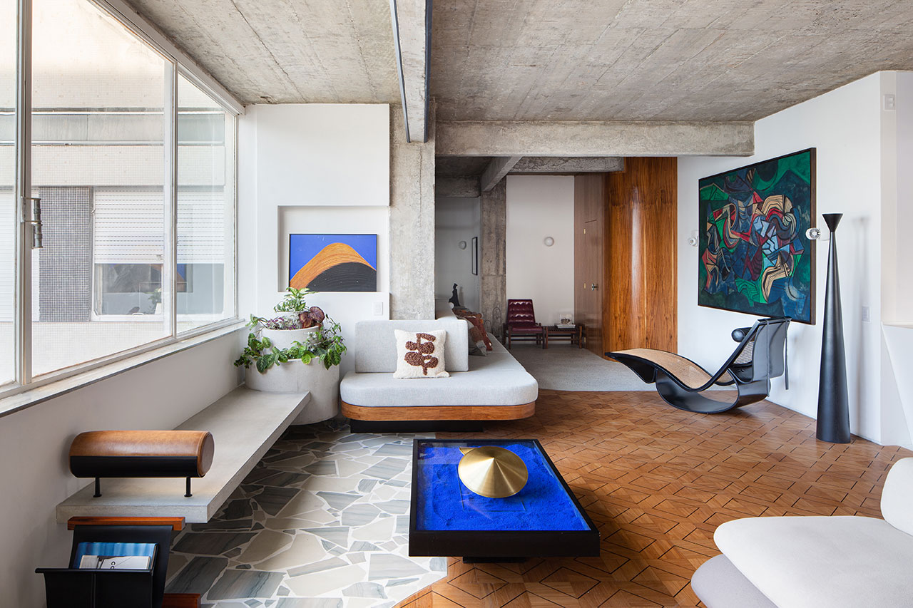 The JF Apartment Merges Brutalism and Minimalism in São Paulo