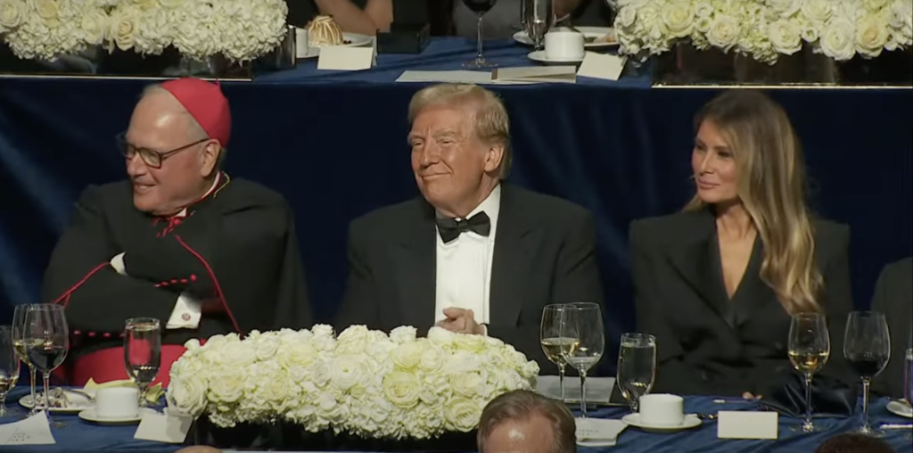 Trump Roasts Harris At Al Smith Dinner While Courting Catholics