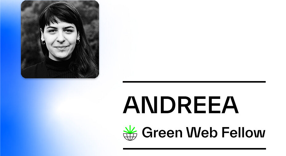 Andreea Belu Green Web Fellow 2024