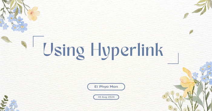 Using Hyperlink – Spiceworks Myanmar