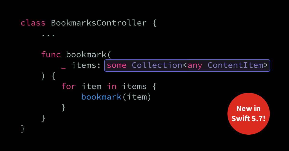 Using the ‘some’ and ‘any’ keywords to reference generic protocols in Swift 5.7 | Swift by Sundell
