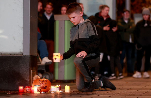 Vigil held in Dundalk for missing schoolboy Kyran Durnin