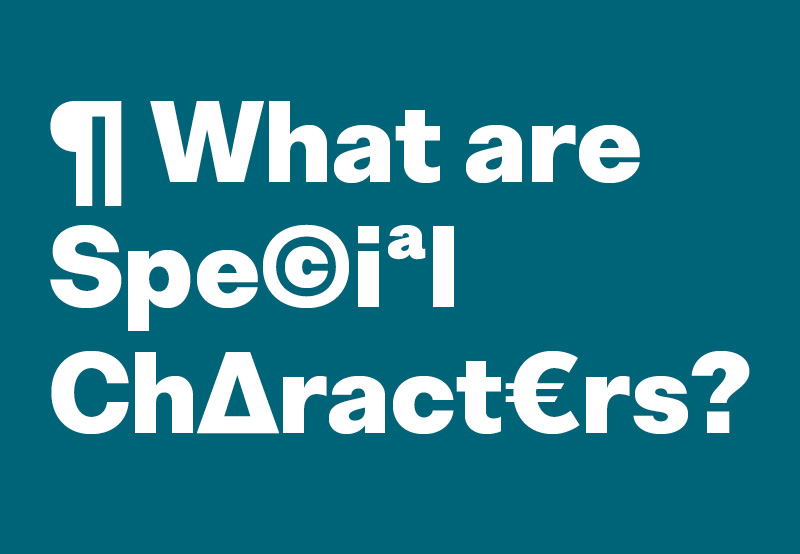 What’s a special character? | Envato Tuts+