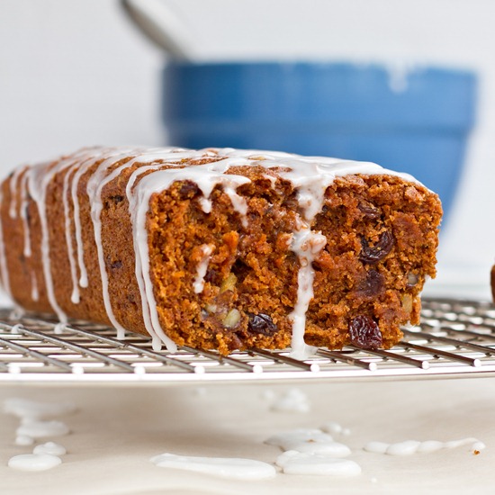 Whole-Grain Vegan Carrot Cake Loaf with Lemon Glaze – Oh She Glows