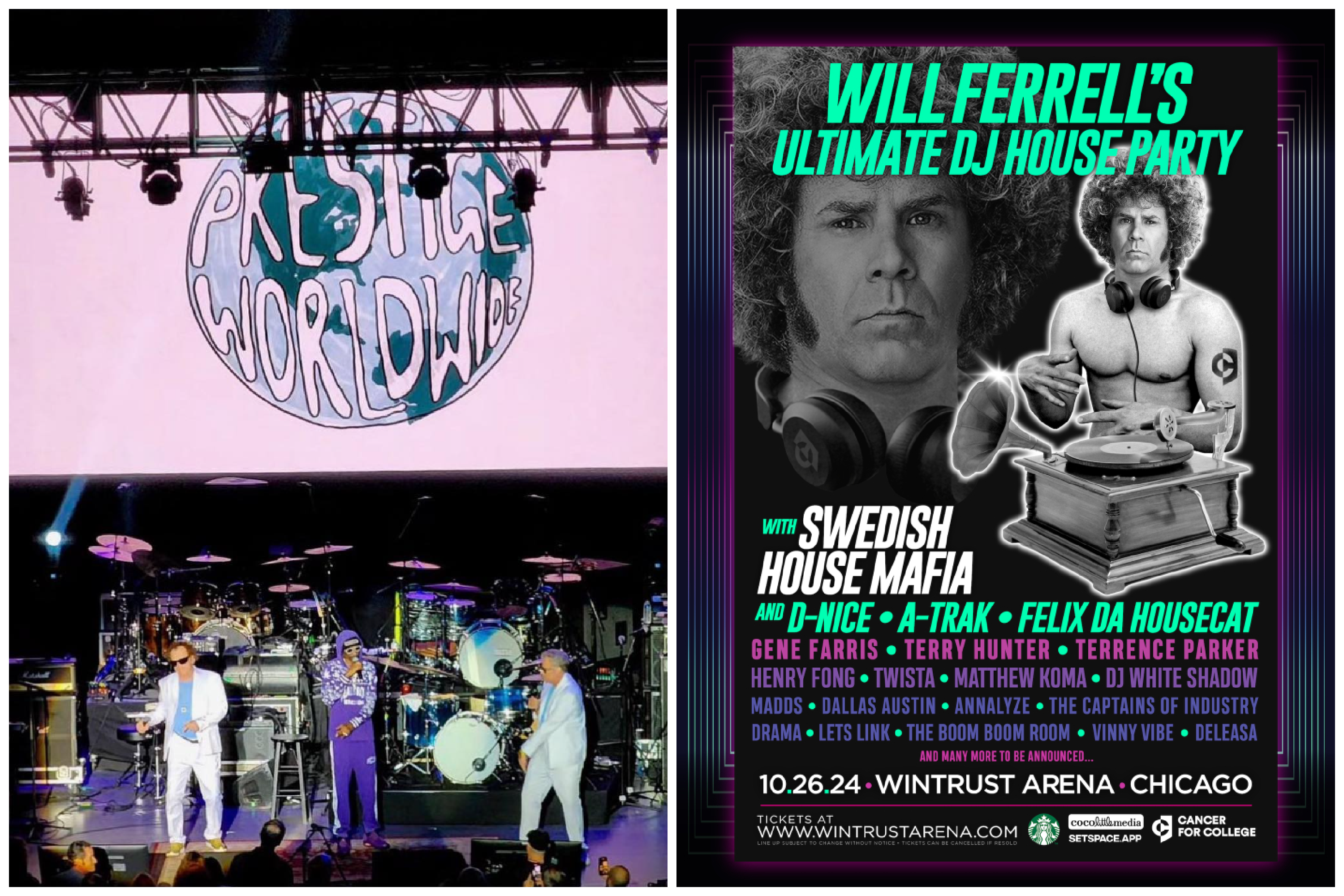 Will Ferrell Hosting Charity House Party With Swedish House Mafia And DJ White Shadow