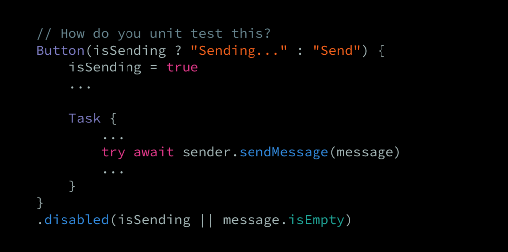 Writing testable code when using SwiftUI | Swift by Sundell