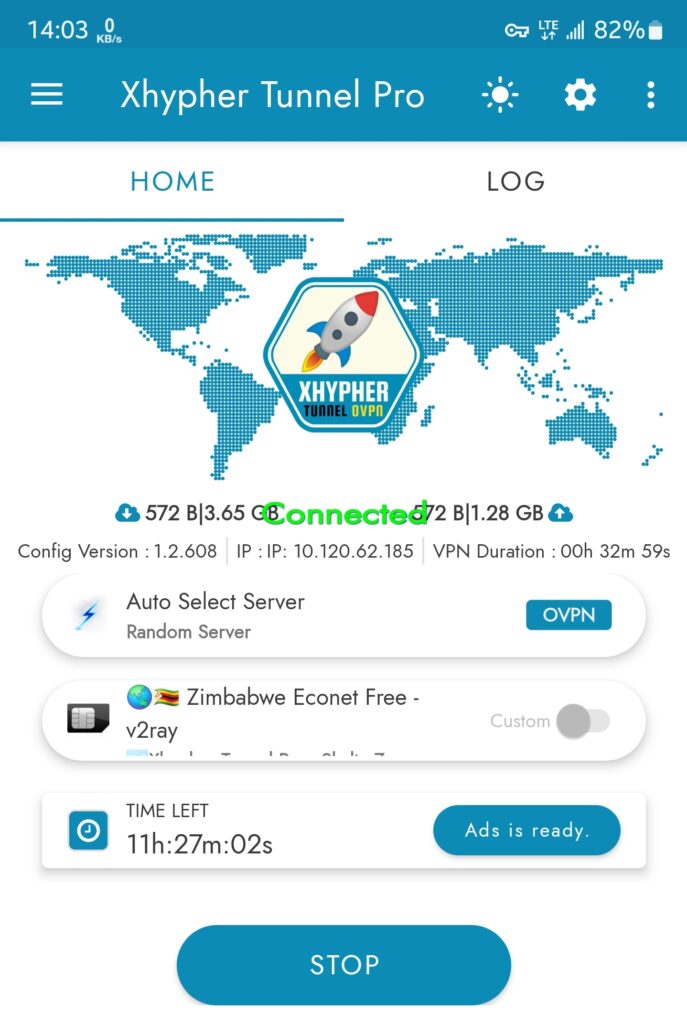 Xhypher Tunnel Pro Free Internet on Econet | TechThere UK