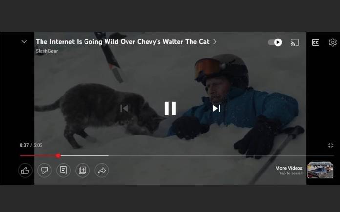 YouTube’s full screen video player gets a new interface