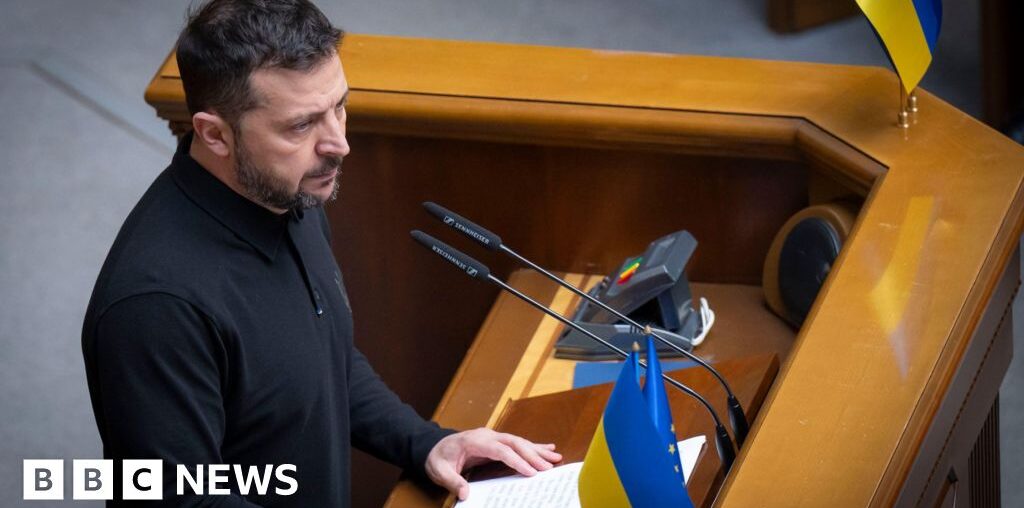 Zelensky presents 'victory plan' to Ukrainian parliament