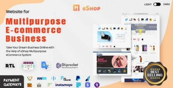 eShop Web v2.10.0 Nulled – Multi Vendor eCommerce Marketplace / CMS Script