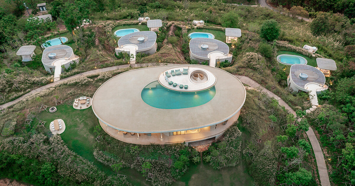 onion expands nature-inspired resort with pool villas atop thai mountains