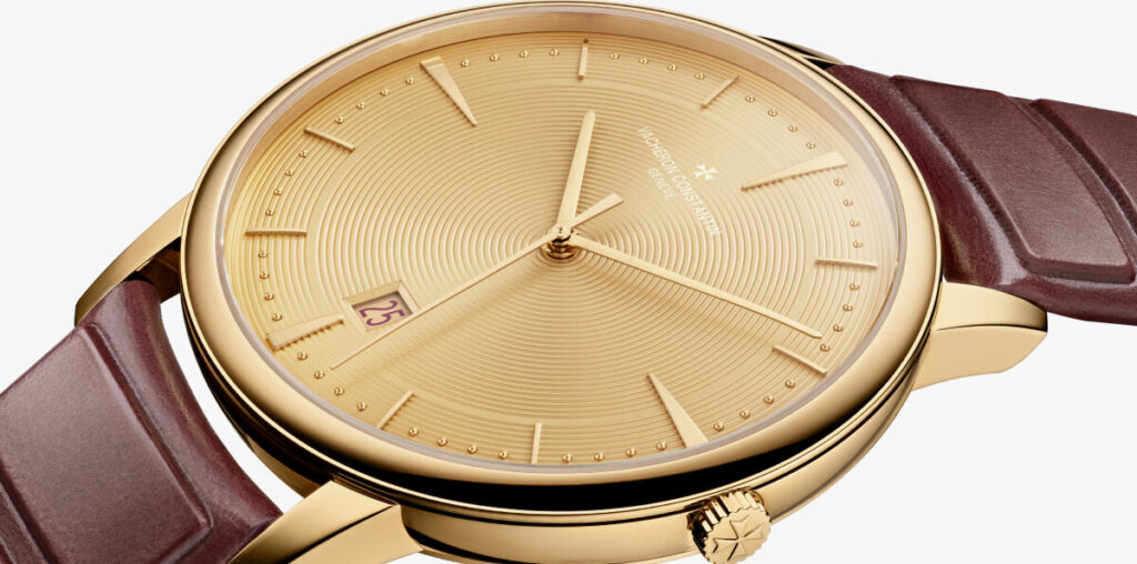 ora ïto shapes vacheron constantin’s patrimony watch with gold ripples and ‘pearls’ on dial