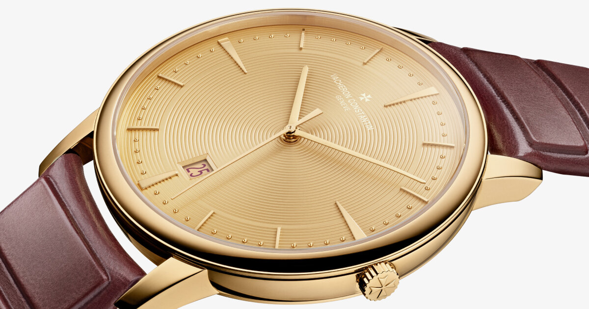 ora ïto shapes vacheron constantin’s patrimony watch with gold ripples and ‘pearls’ on dial