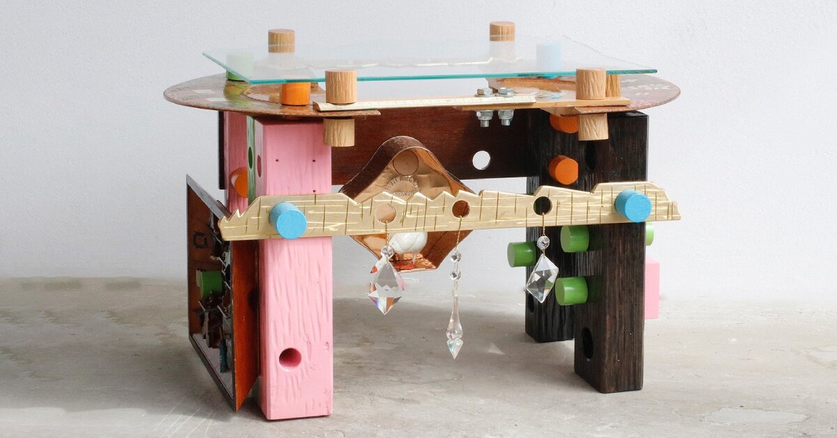 reused toys and roadside finds shape shigeki yamamoto’s tables at dutch design week 2024