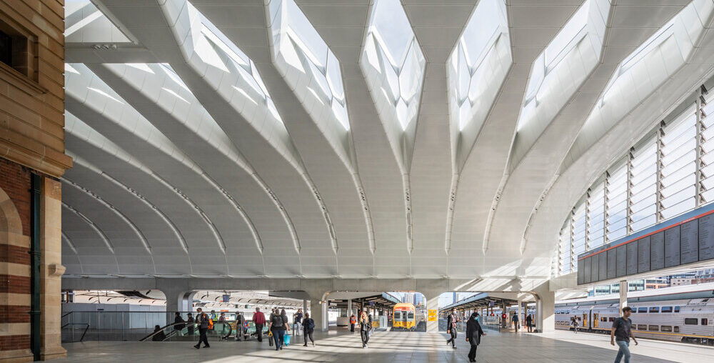 woods bagot renovates edwardian sydney central station with luminous addition