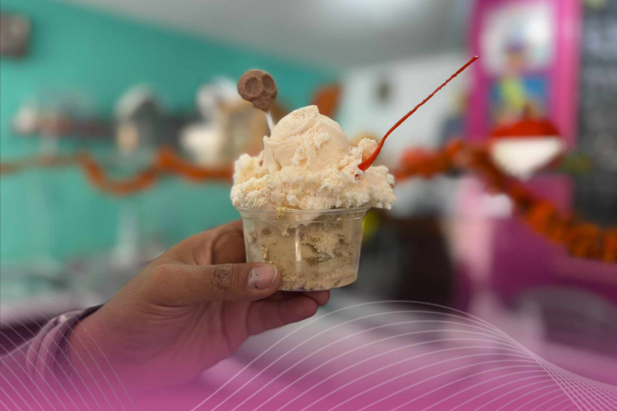 ¿Se te antoja un helado de yogurt de cempasúchil? Lo venden en Toluca