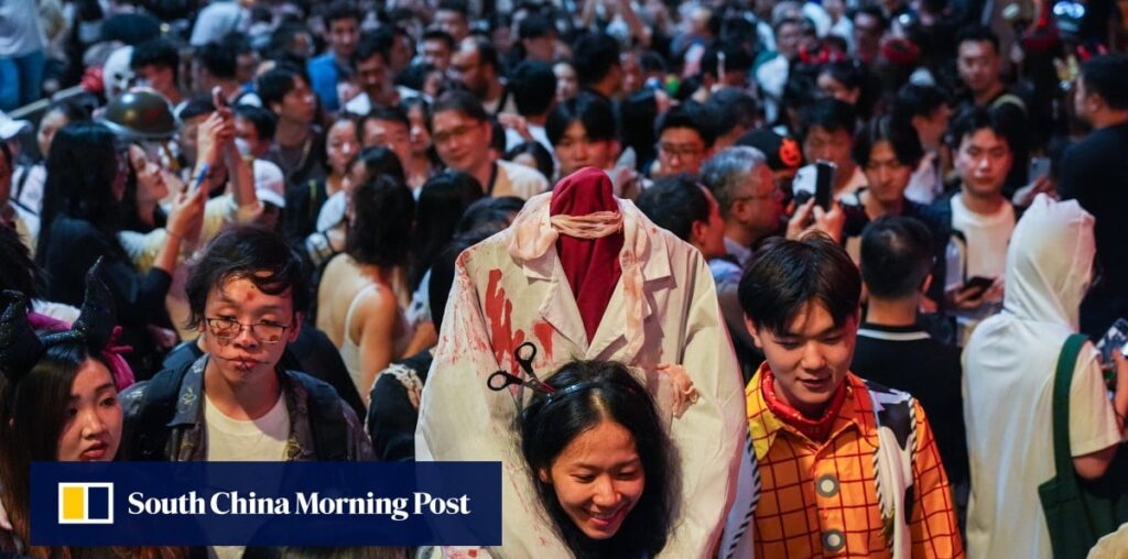 ‘Back to the old times of Hong Kong’: Halloween draws crowds to Lan Kwai Fong