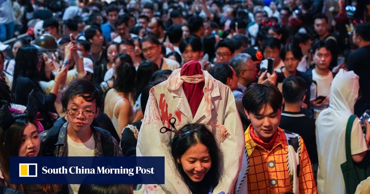 ‘Back to the old times of Hong Kong’: Halloween draws crowds to Lan Kwai Fong