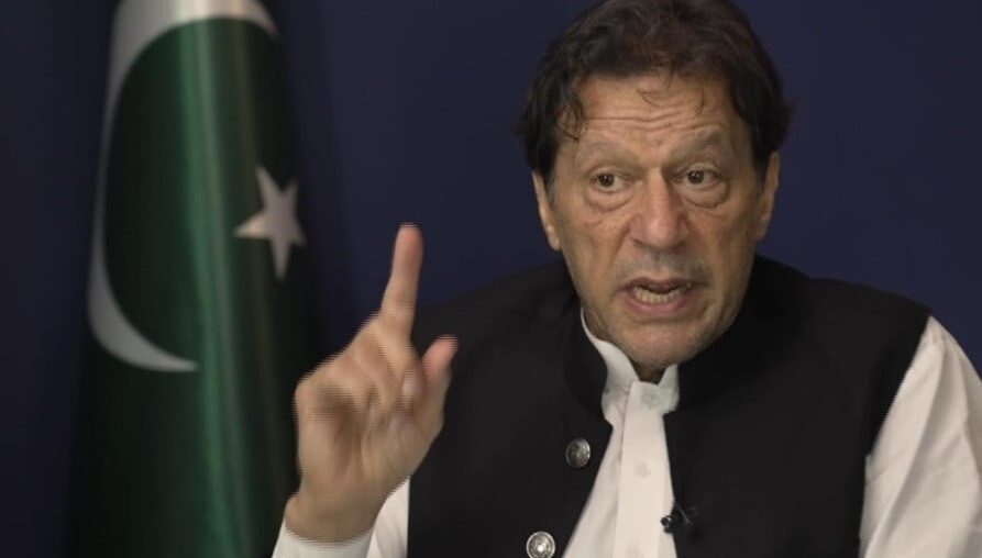 pti chief imran khan talks to sky news photo screengrab