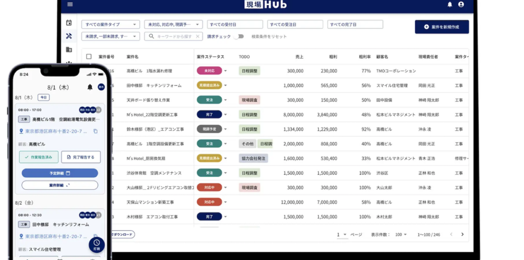 工事・メンテナンス業界のDX「現場Hub」、1.5億円をプレシリーズA調達 - BRIDGE（ブリッジ）テクノロジー＆スタートアップ情報