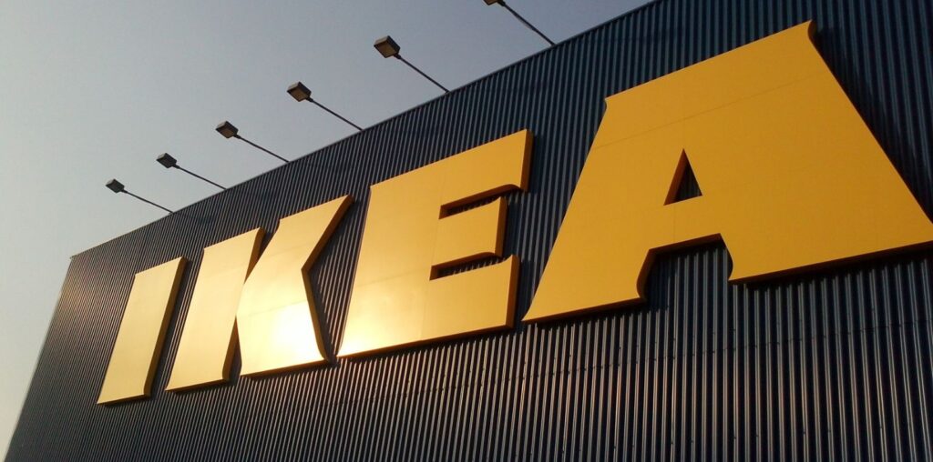 IKEA logo on store front