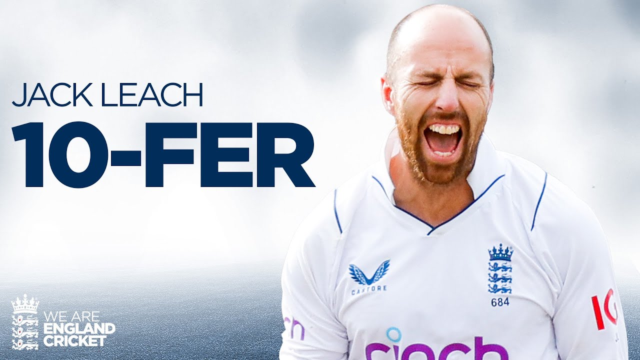 💥 10-Wickets In The Match! | 🦁 Jack Leach Spins Team To Victory  | England v New Zealand