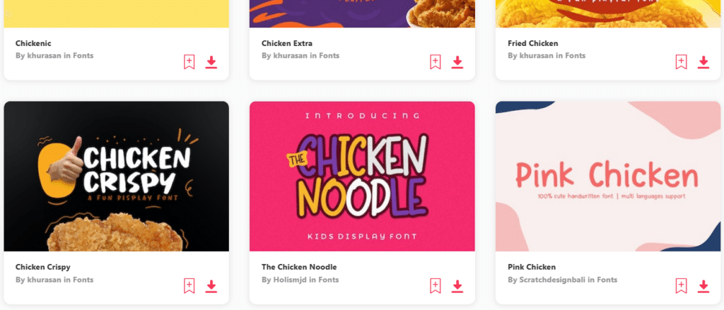 15+ Chicken Fonts for A Creative Look