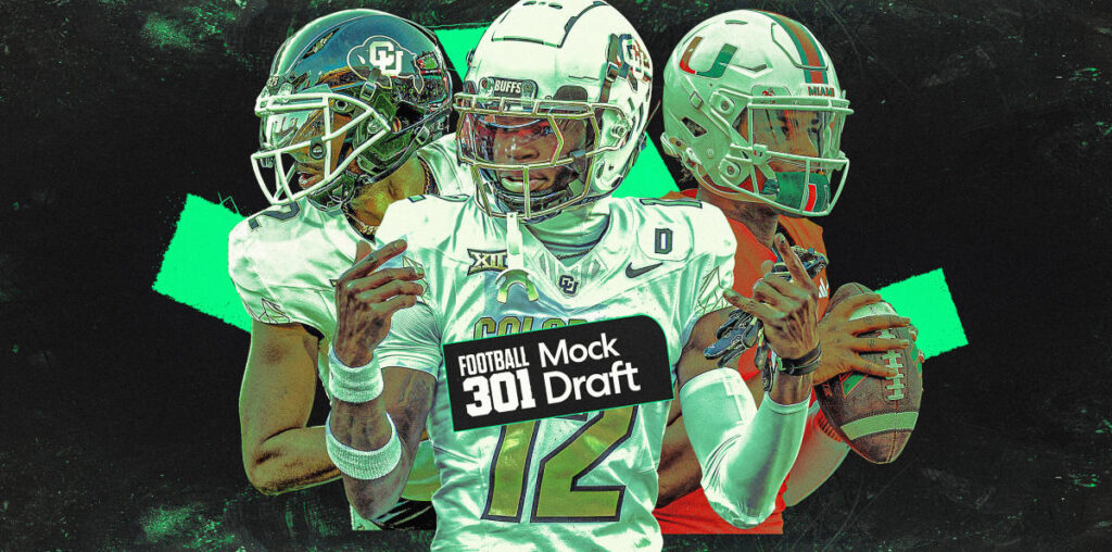 2025 NFL mock draft 2.0: Giants take a QB at No. 1 overall, and here's what Bears do with top-10 pick